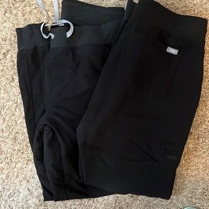 Two pairs of Fig scrub joggers